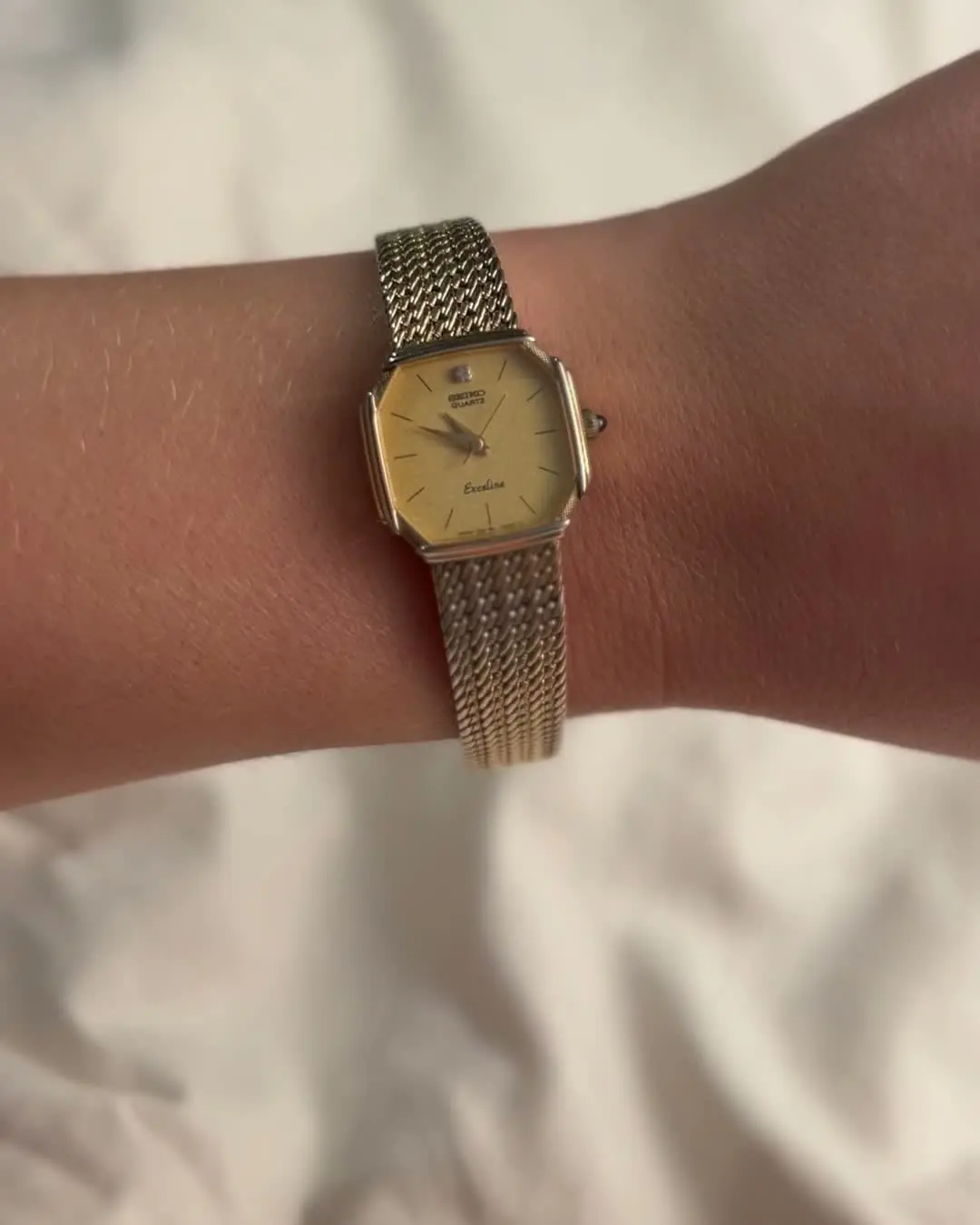 Seiko Exceline ref. 1221-5080 — dial angle