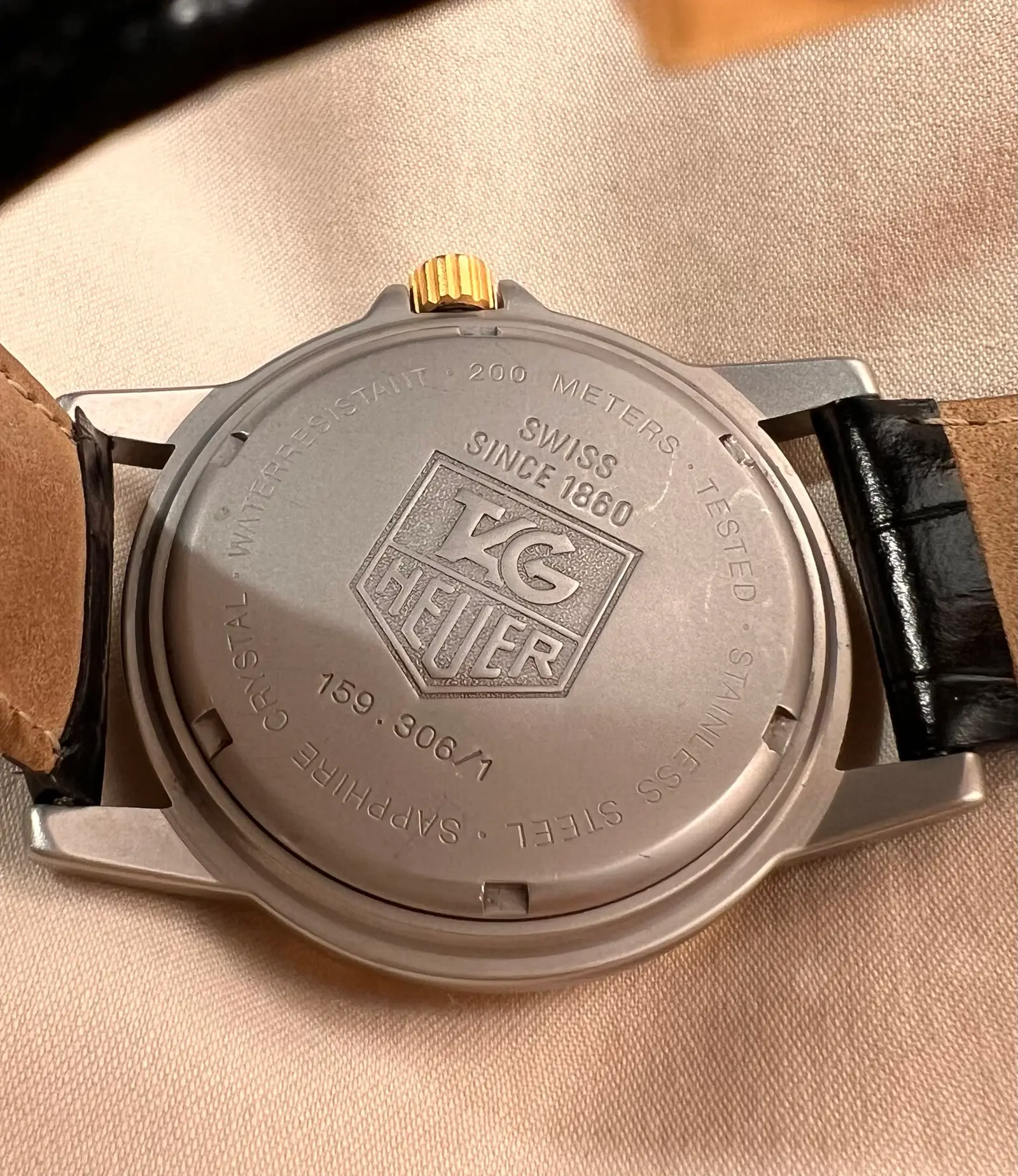 TAG Heuer 1500 GMT ref. 159.306-1 — caseback