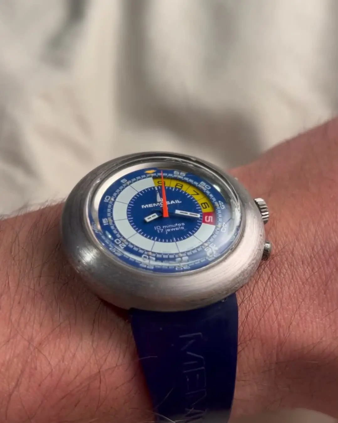 Memosail Regatta "10 Minutes" — dial angle
