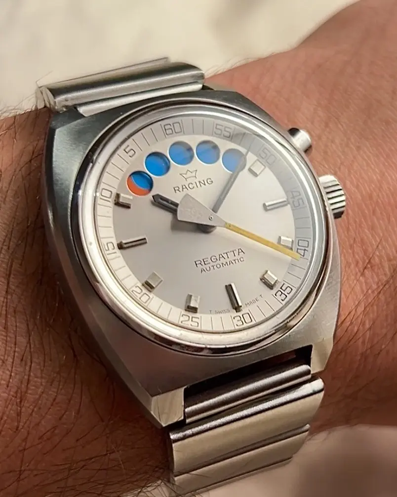 Lemania Regatta — dial